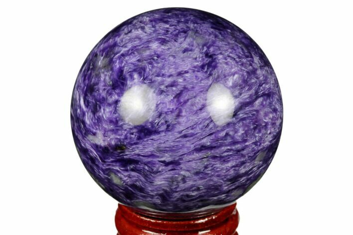 Polished Purple Charoite Sphere - Siberia #177847